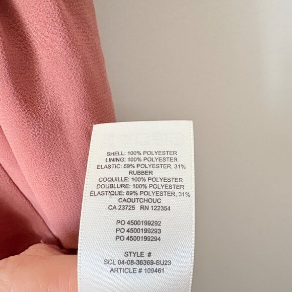 Aritzia Wilfred Genoa Midi Chiffon Dress Warm Sienna Red Size XS - Picture 6 of 6